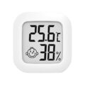 Electronic Hygrometer Mini LCD Digital Display with Face Icon for Indoor Outdoor