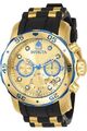 Invicta Pro Diver Herrenuhr SCUBA Taucheruhr 48mm Schwarz Gold Türkis Luxusuhr