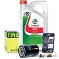 MANN-FILTER ÖLFILTER+5L CASTROL GTX 10W-40 A/B FÜR VW GOLF 4 1J GOLF PLUS  1.6