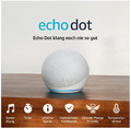 Amazon Echo Dot 5. Generation 2022 Smart Lautsprecher mit Alexa weiß LED-Display