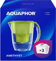 AQUAPHOR Wasserfilter-Set Amethyst inkl. 3x MAXFOR+ Filterkartuschen, lime