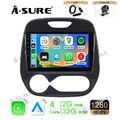 DAB 2+32G Android 13 Autoradio GPS NAVI Carplay Für Renault Captur MK1 2013-2019