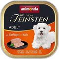 animonda Vom Feinsten Adult Nassfutter Geflügel Kalb Hunde 22x150g NEU OVP