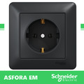 SCHNEIDER ELECTRIC ANTHRAZIT EM Steckdosen Steckdose Schalter Taster Cat schwarz