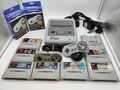 SNES Konsole 4 Controller Super Nintendo Entertainment System + 7 Spiele Mario