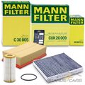 MANN INSPEKTIONSPAKET A FÜR AUDI A3 Q3 SEAT SKODA VW GOLF 7 TIGUAN 1.8 2.0 TSI