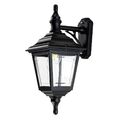 Außenleuchte Wandlampe Schwarz H 52 cm E27 1 Flammig IP44 Gartenlampe Balkon Hof