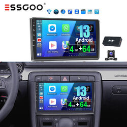 4+64G Für Audi A4 8E 8H B6 B7 2000-2009 DAB+ Autoradio 9" GPS CarPlay Android 13