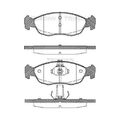 1x Bremsbelagsatz, Scheibenbremse TRISCAN 8110 28009 passend für CITROËN