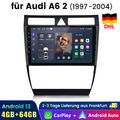 Für Audi A6 S6 RS6 C5 1997-2004 Autoradio CarPlay Android 13 Navi GPS 4+64GB RDS