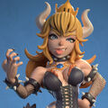 Bowsette / Super Mario Bros. / Sexy / Pinup / Sammelstück / Dinamuuu3D/ FanArt