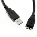 USB 3.0 A zu Micro B Stecker Daten Kabel Festplatte HDD USB Anschlusskabel 1M