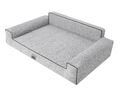 Orthopädisches Hundebett GLAMOUR Bett Sofa Kissen Schlafplatz Grau 78x53 Gr. L