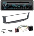 Kenwood Bluetooth DAB CD MP3 USB Autoradio für Smart ForTwo 450 grau ohne Metall