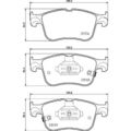 Brembo P 24 218 Bremsbelagsatz für FORD FOCUS KUGA HN HP HM DFK