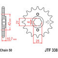 Zahnrad Ritzel 17Z Teilung 530 front sprocket 17tooth pitch für: Honda CB Custom