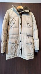 Marc O'Polo Damen Gr. 36 Beige /Grau ,Daunenmantel Mantel Jacke Wintermantel 