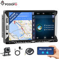 7" Android 13 Autoradio GPS Navi Doppel 2 DIN Bluetooth WIFI USB +Rückfahrkamera