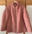 Ulla Popken Damen Steppjacke Winterjacke Blouson Gr 46/48 Rosa Weich Leicht