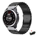 Titan Metall Armband Ersatz Für Garmin Fenix 8 51mm 7X 6X Pro 5X 3HR Quick Fit