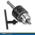 S&R Zahnkranzbohrfutter 1,5-13mm, 1/2-20UNF, mit Adapter für SDS-plus Aufnahme