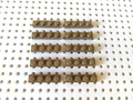 Lego 10 x Platte Bauplatte flach  1x4  3710   dunkelbeige  dark tan