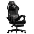 Gaming Stuhl, Ergonomisch Gamer Stuhl mit Taschenfederkissen, Bürostuhl PC Stuhl