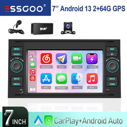 DAB+ Android 13 Autoradio 64G Carplay Navi Für Ford Focus Fiesta C S Max Transit