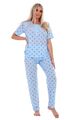 Damen Pyjama Set Blumenmuster kurzärmelige Knöpfe plus Nachtwäsche M bis 6XL