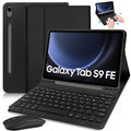 Für Samsung Galaxy Tab A9 Plus S9 FE S8 A8 S6 QWERTZ Tastatur Maus Schutzhülle