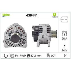 1x Valeo Generator 14V u.a. für VW Multivan T5 7HC 2.0 New Beetle 9C | 875177