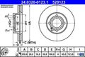 2x BREMSSCHEIBE ATE 24.0320-0123.1 2 BREMSSCHEIBEN FüR AUDI FüR SEAT FüR VW