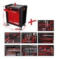 KS TOOLS Performanceplus Werkstattwagen-Satz P10 mit 397 Werkzeugen für 7 Schubl