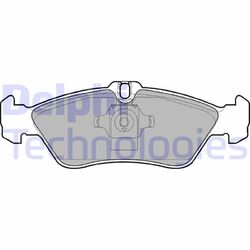 DELPHI Bremsbeläge Bremsbelagsatz Hinten Vorne LP1596 passend für Mercedes Benz