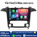 2+64G Android 13 Carplay Für S-Max 2007-2015 Autoradio GPS Navi WIFI BT DAB+ SWC