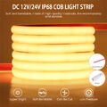 12V 24V COB LED Streifen Neon Strip Band IP68 Wasserdicht Selbstklebend Außen DE