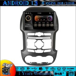 9"Android 13 Autoradio GPS SAT Navi Carplay DAB BT DVR For Ford Ranger 2012-2014