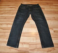 ANGELO LITRICO Herren Jeans W35 L32 Straight Leg  blauer strapazierfähiger Denim