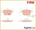 Bremsbelagsatz, Scheibenbremse COTEC TRW GDB1659 für Audi A6