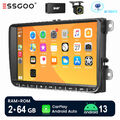 DAB+ 2+64G KAM Für VW GOLF 5 6 Touran Tiguan 9" Android 13 Autoradio Carplay GPS