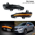 2x Schwarz LED Seitenspiegel Spiegelblinker für 2010-2015 Lexus RX450H RX350