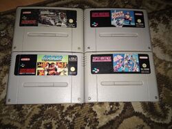 super nintendo spiele 4 Stück