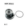 1x Wasserpumpe, Motorkühlung SKF VKPC 85611 passend für OPEL VAUXHALL DAEWOO