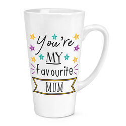 You're My Favourite Mum Stars 17oz große Latte Becher Tasse - lustig Muttertag am besten