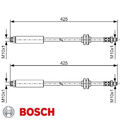 2x Bremsschlauch BOSCH 1987476451 2 Bremsschläuche rechts links Vorne