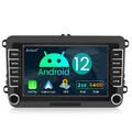 DAB+ 2+64GB Android Autoradio Carplay GPS Für VW Golf 5 6 Polo 6R Touran Tiguan