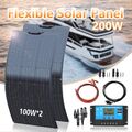 Flexibles Solarpanel 200W (2X100W) Monokristallines Solar Kit 20A Laderegler