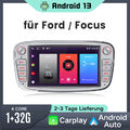 Carplay Android 13 7" Autoradio GPS NAV DAB+ BT 1+32G Für Ford Galaxy Focus Kuga