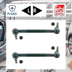 2x ORIGINAL® Febi Bilstein Stange/Strebe, Stabilisator Hinten für Volvo Fh 12