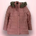 Tommy Hilfiger Mantel Damen Jacke Parka Gr. M Daunen Winterjacke Rosa